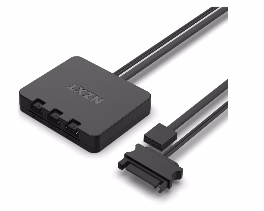 NZXT F120 RGB Core Fan 120mm - Triple Pack White with Controller