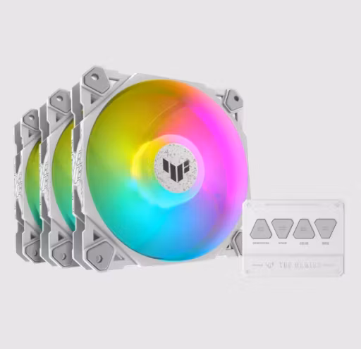 ASUS TUF GAMING TF120 ARGB 3IN1 120mm White with Controller