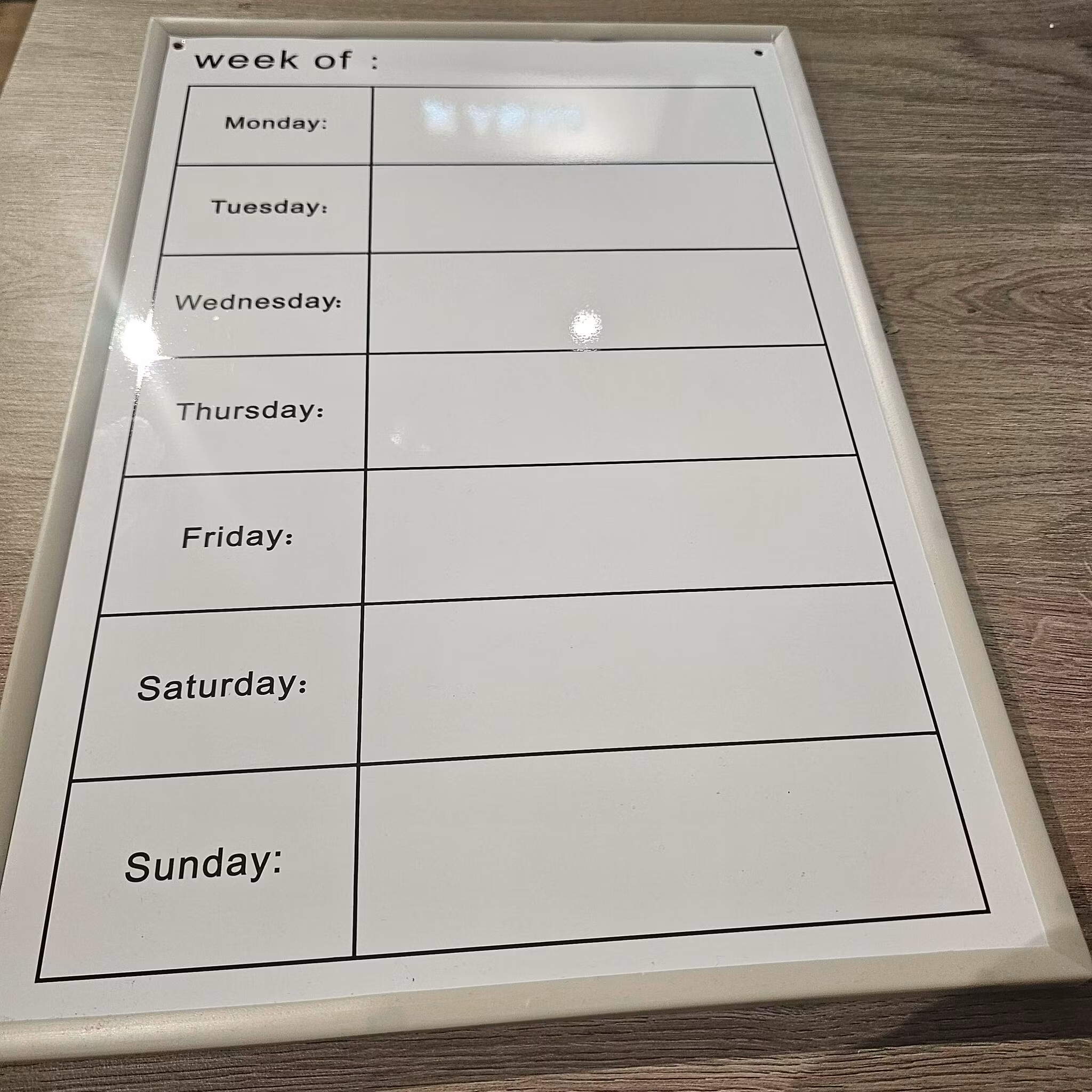 Ukestavle 40cm x 28cm