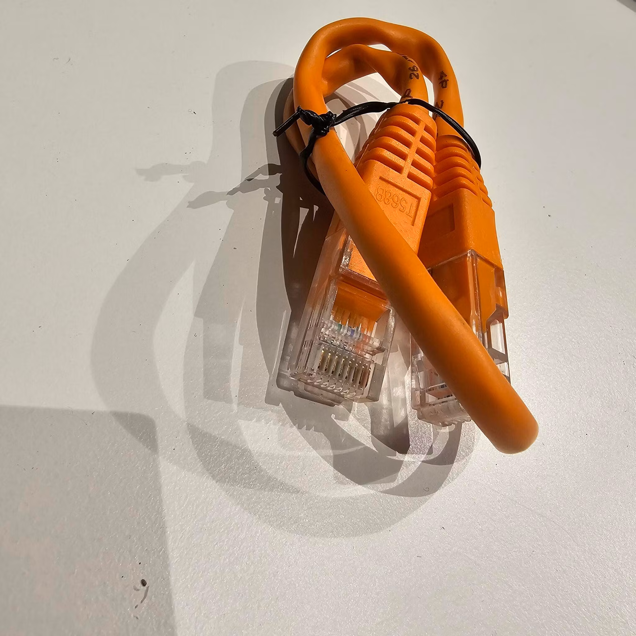 Nettverkskabel 25cm oransje Cat5