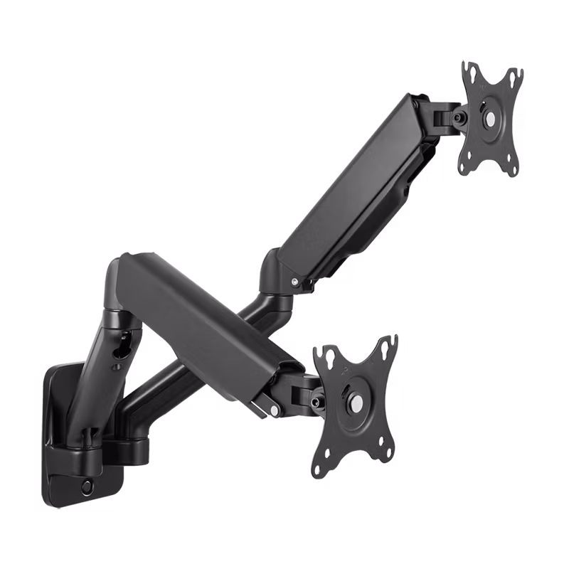 Dual monitor wall mount, 17–32", gas spring, 90–540 mm