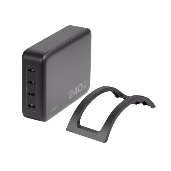 4-port USB-C charger, GaN, 240 W, PD 3.1, black