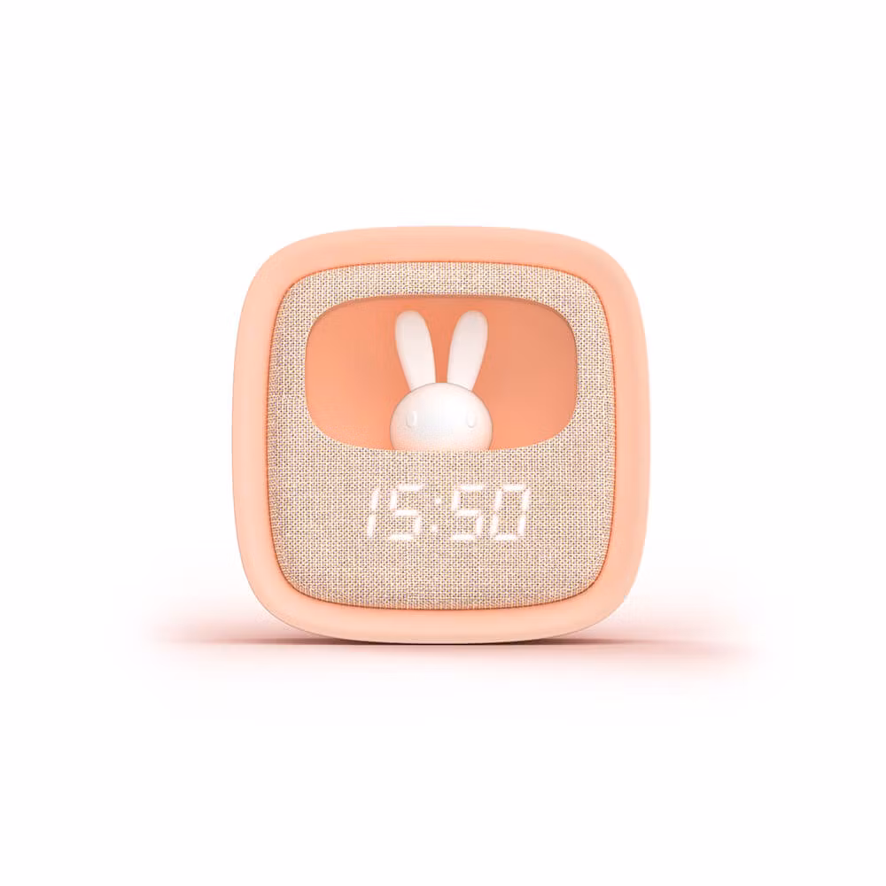 Vekkerklokke med Lys Billy Clock Rosa