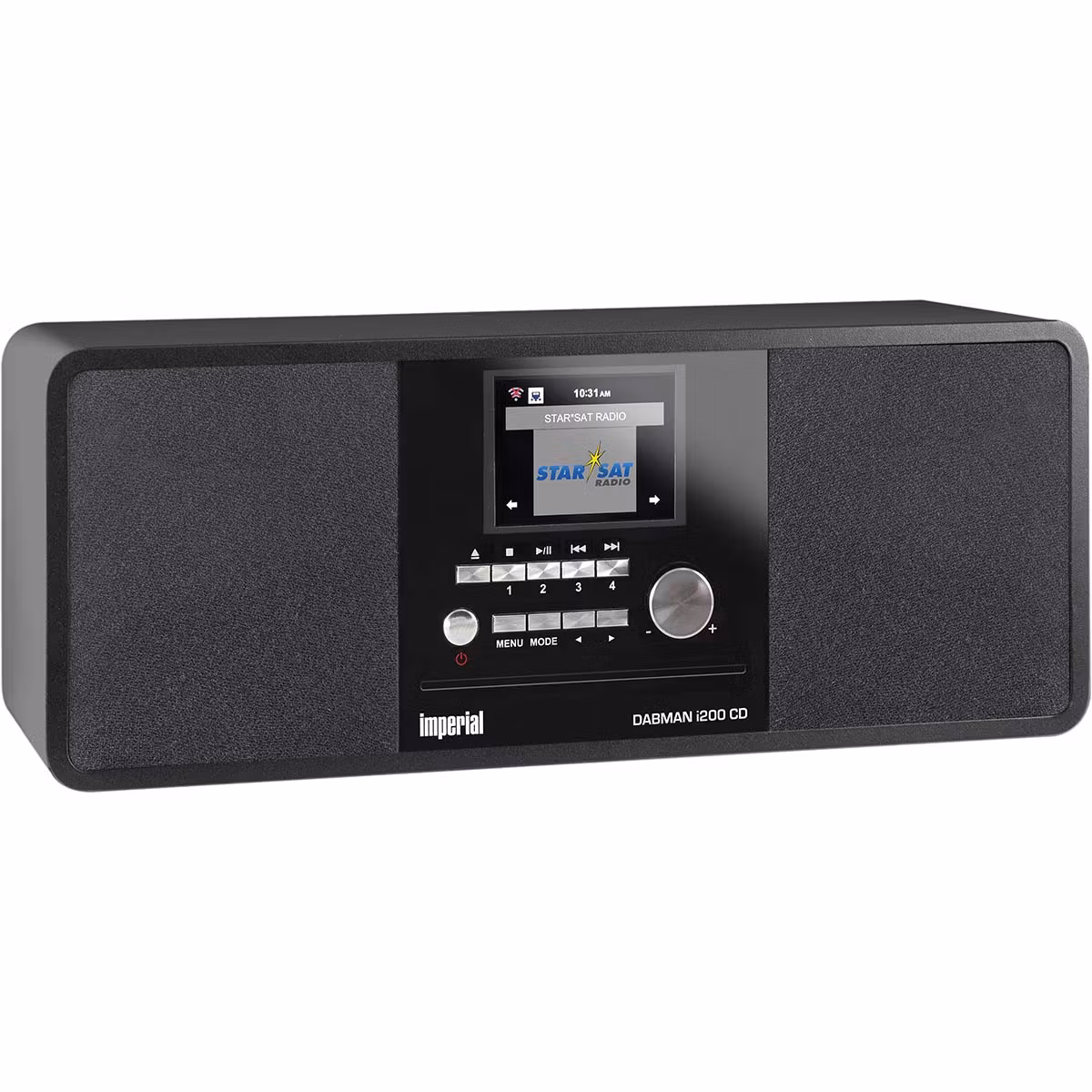 DABMAN i200 CD Multifunksjonsradio DAB+ / FM / Internett / Bluetooth Svart