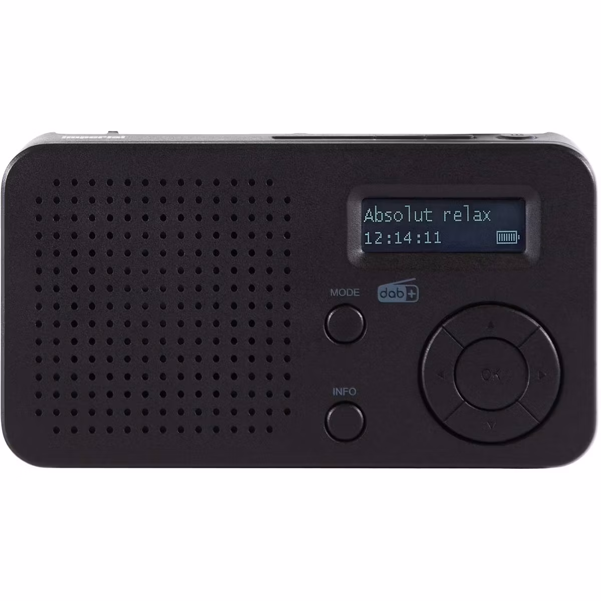 DABMAN 17 bærbar DAB+/FM-radio med Bluetooth svart
