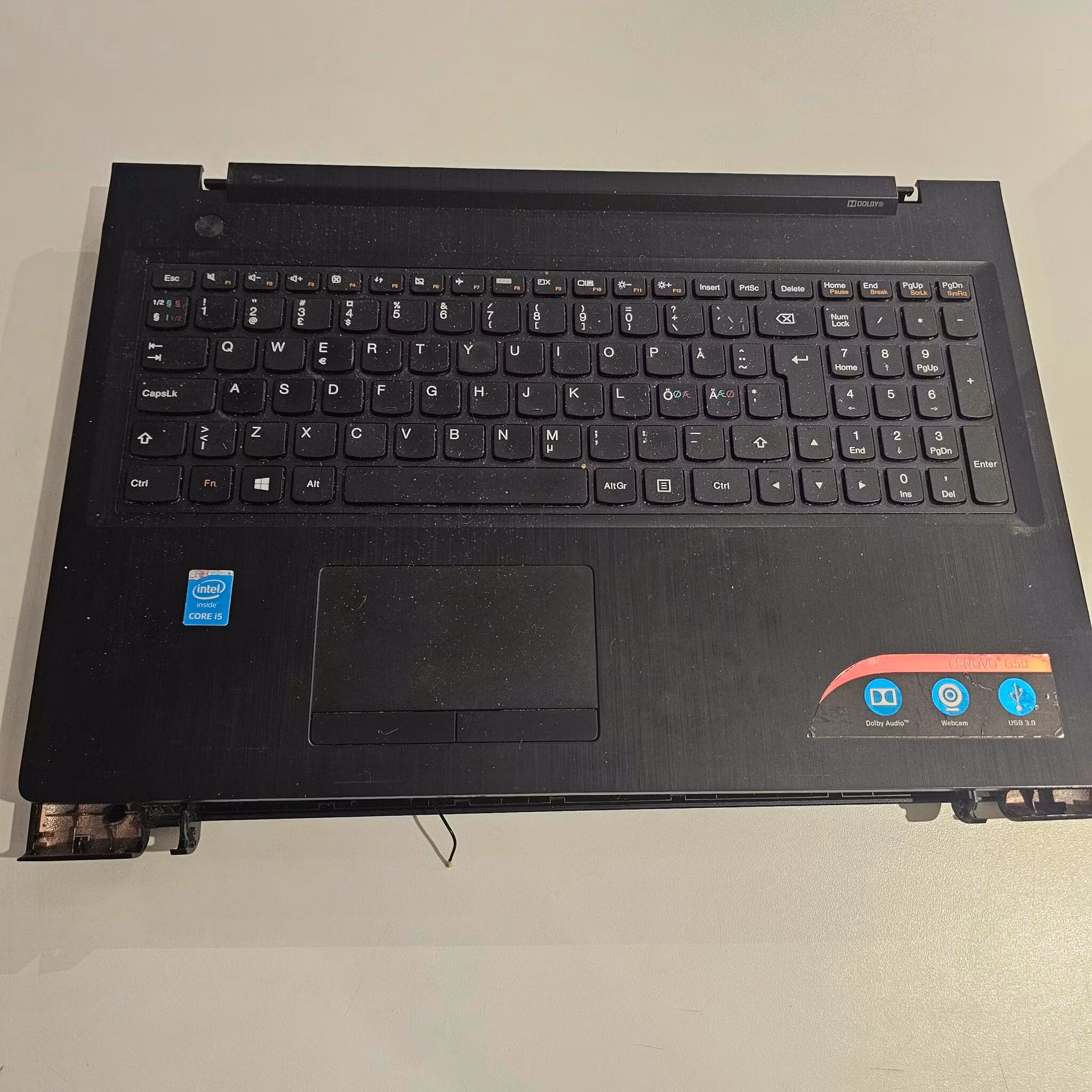 Lenovo Topcover med tastatur for G50-80 80E501M8MT 80E5