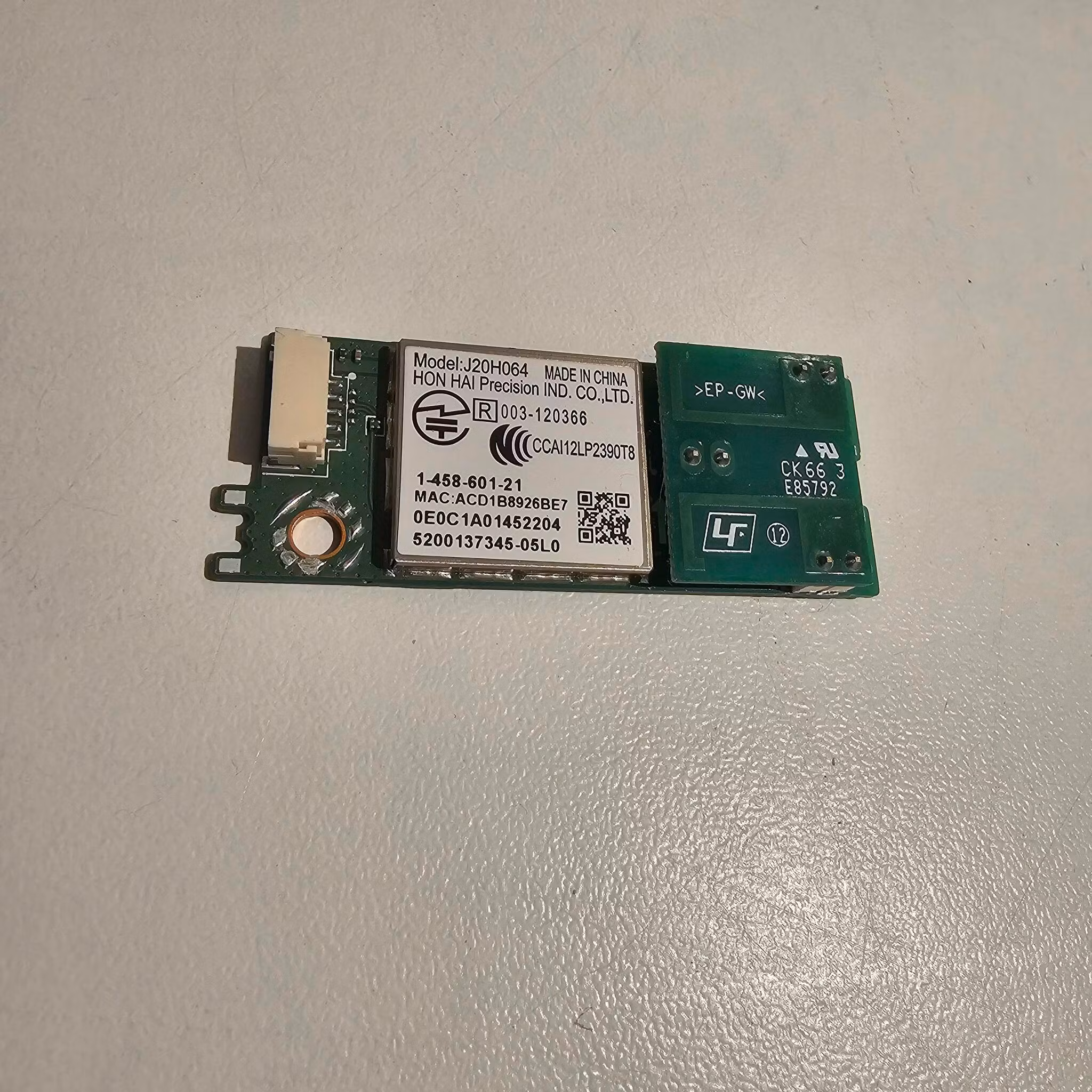 Wireless Card LAN PCB J20H064 for BDV-E4100