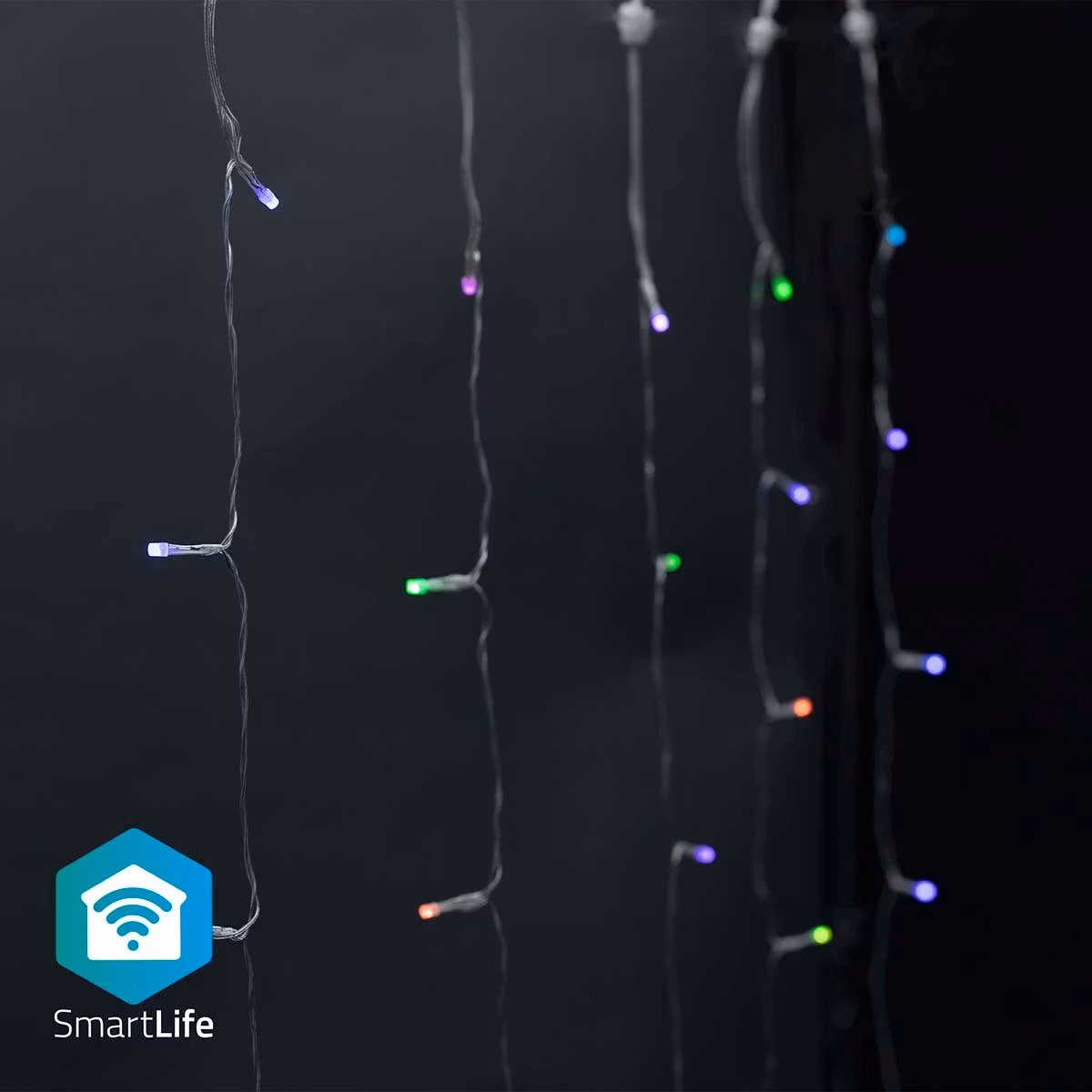 SmartLife Julelys Gardin | Wi-Fi | RGB | 180 LED's | 3 m | Android™ / IOS