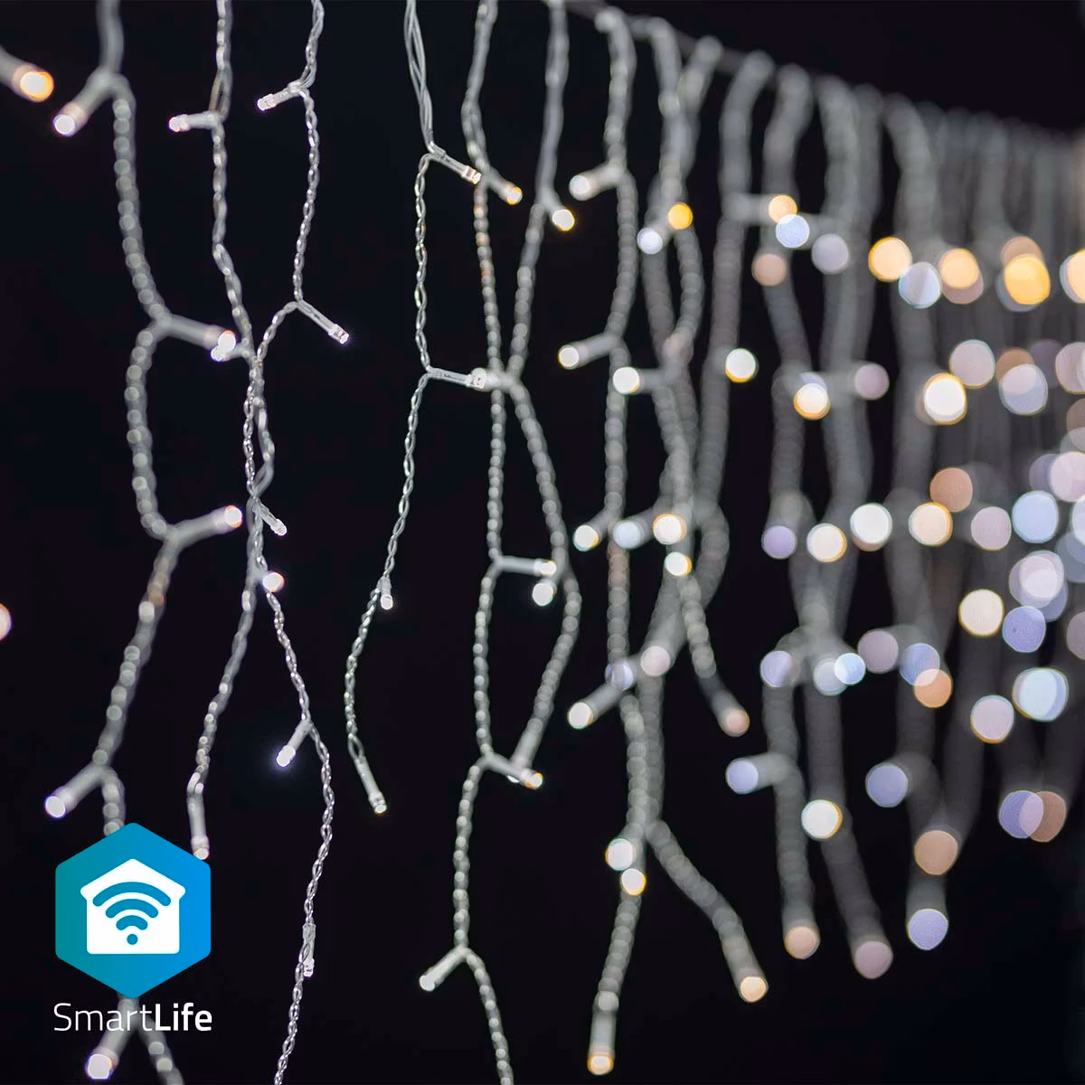 SmartLife Julelys Istapp | Wi-Fi | Varm til avkjølt hvitt | 240 LED's | 5.00 m | Android™ / IOS