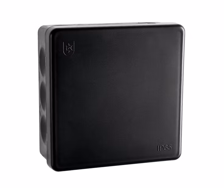 Koblingsboks IP65 100 x 100mm Sort