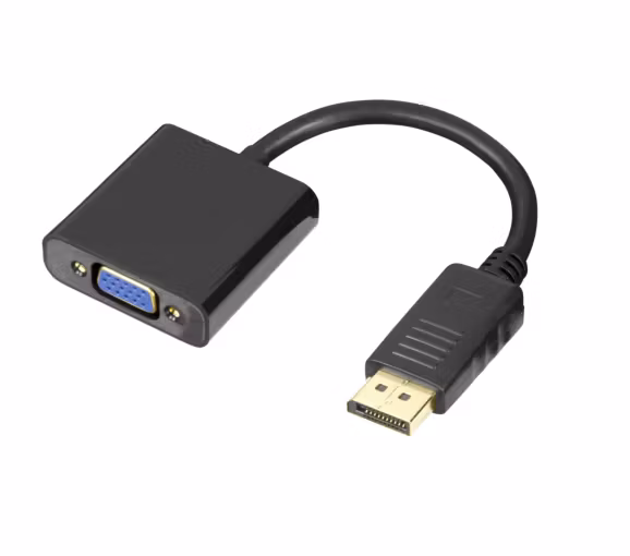 DisplayPort to VGA cable, 0.2m, black