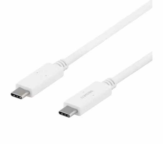 USB-C - USB-C cable, 5Gbit/s, 5A, 1M, white