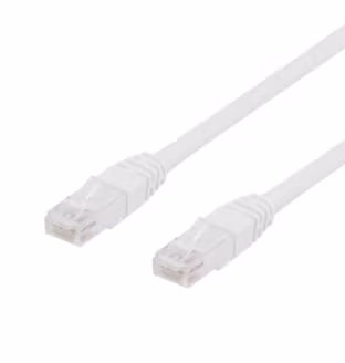 Network patch cable, Cat6, U/UTP, 24 AWG, LSZH, 1m, white