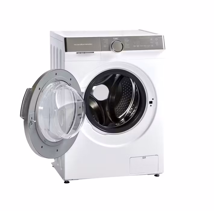 Scandomestic 8kg vaskemaskin med skånetrommel, steamfunksjon