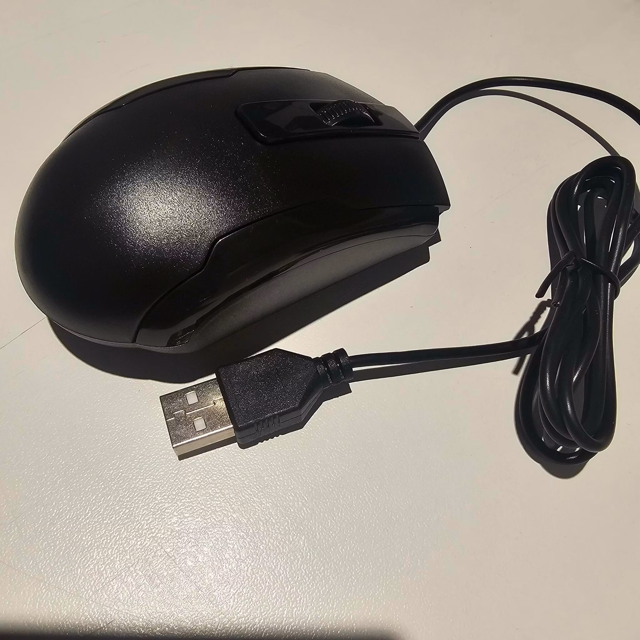 Optisk usb datamus kablet sort