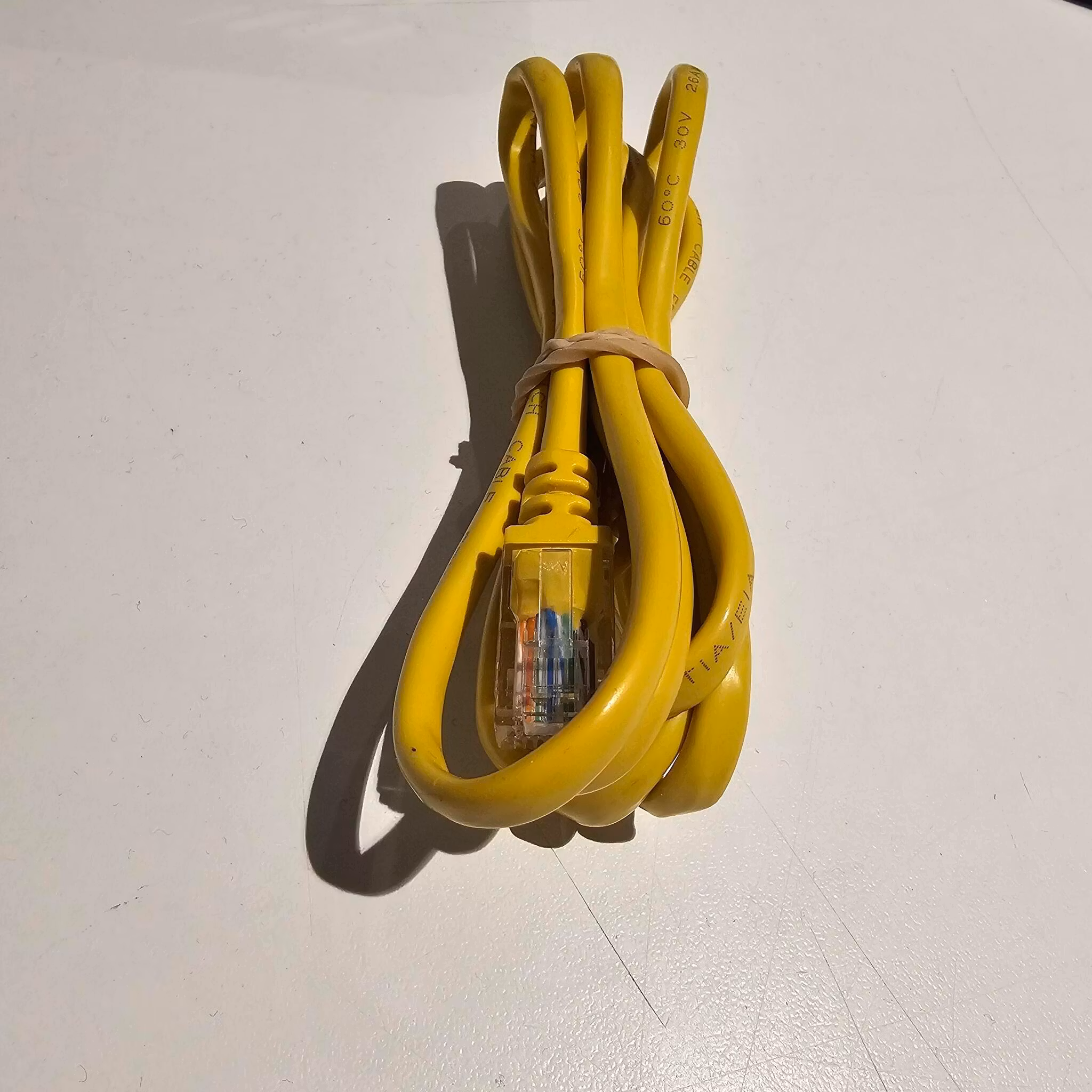 Nettverkskabel 1.5m Cat5 Gul