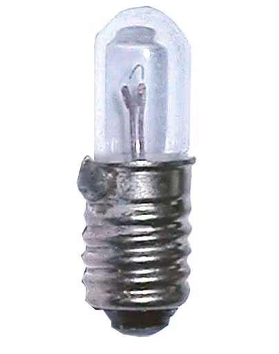 Reservelyspære E5.5, 6,0V-0,05A-0,3W, 4,7x15mm