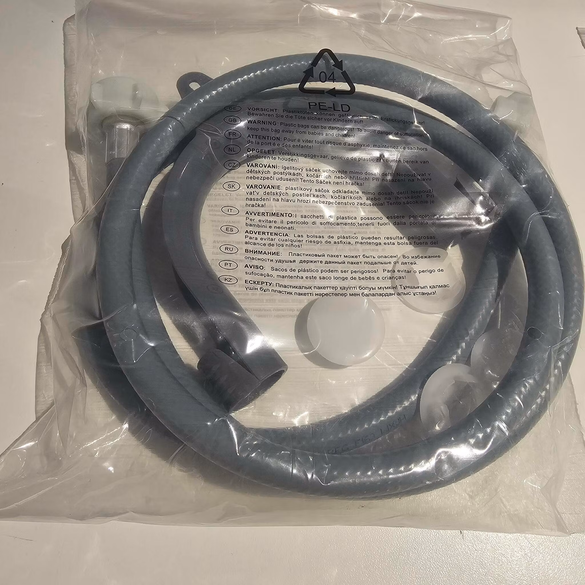 Universal Inntaksslange for vaskemaskin med festekit for Kaldt vann, 150cm