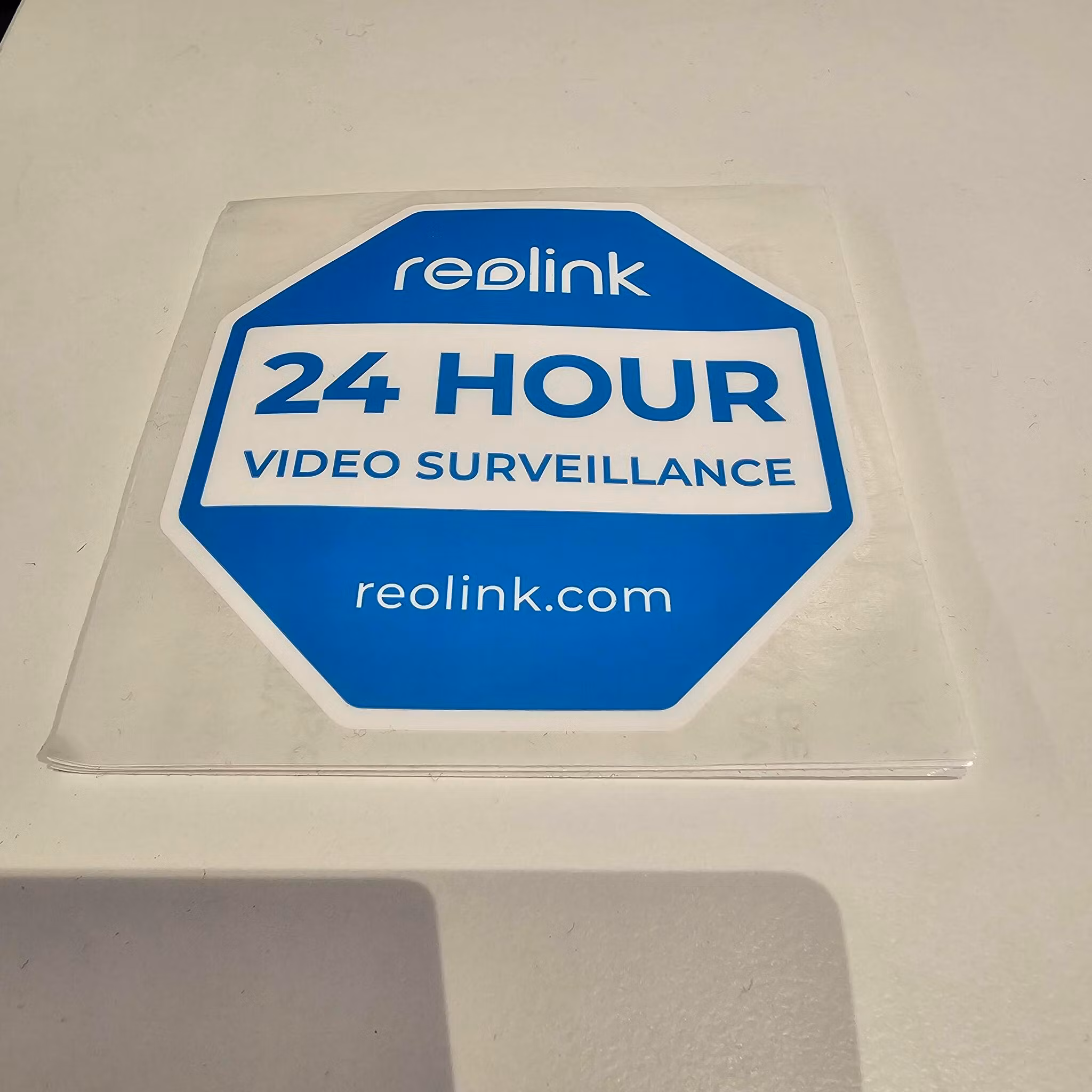 5stk Kameraovervåkningsetikett 8x8cm