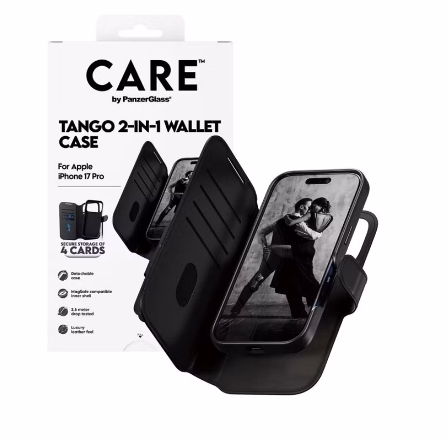 Care by Panzerglass 2-in-1 lommebokveske Iphone 17 pro
