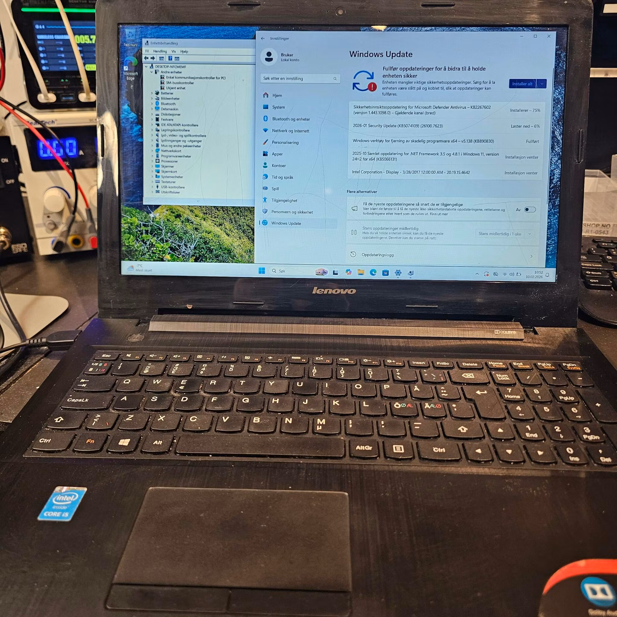 Lenovo 15,6" I5-5200, 240GB, 4GB, Win11H Norsk