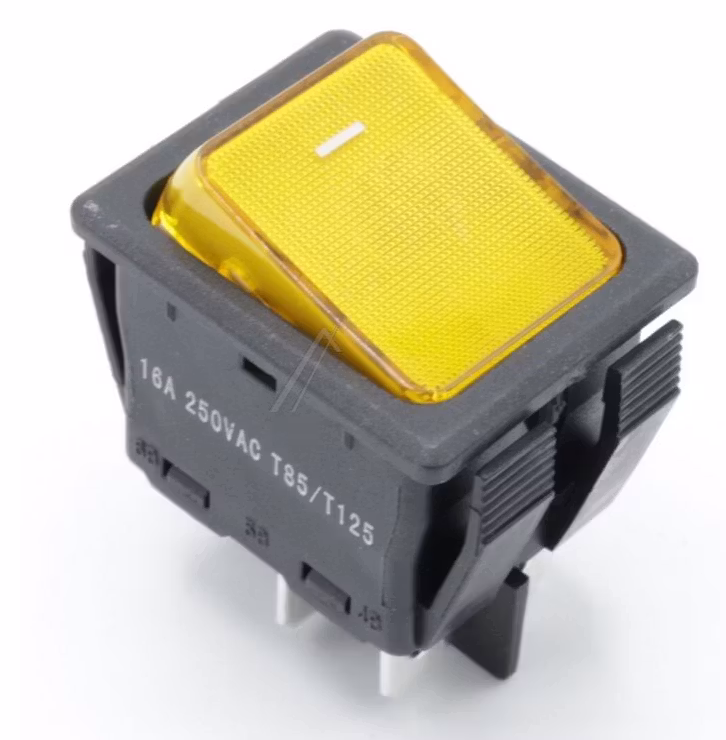 Vippebryter 30X22mm orange 2NO 230V 16A 6,3mm