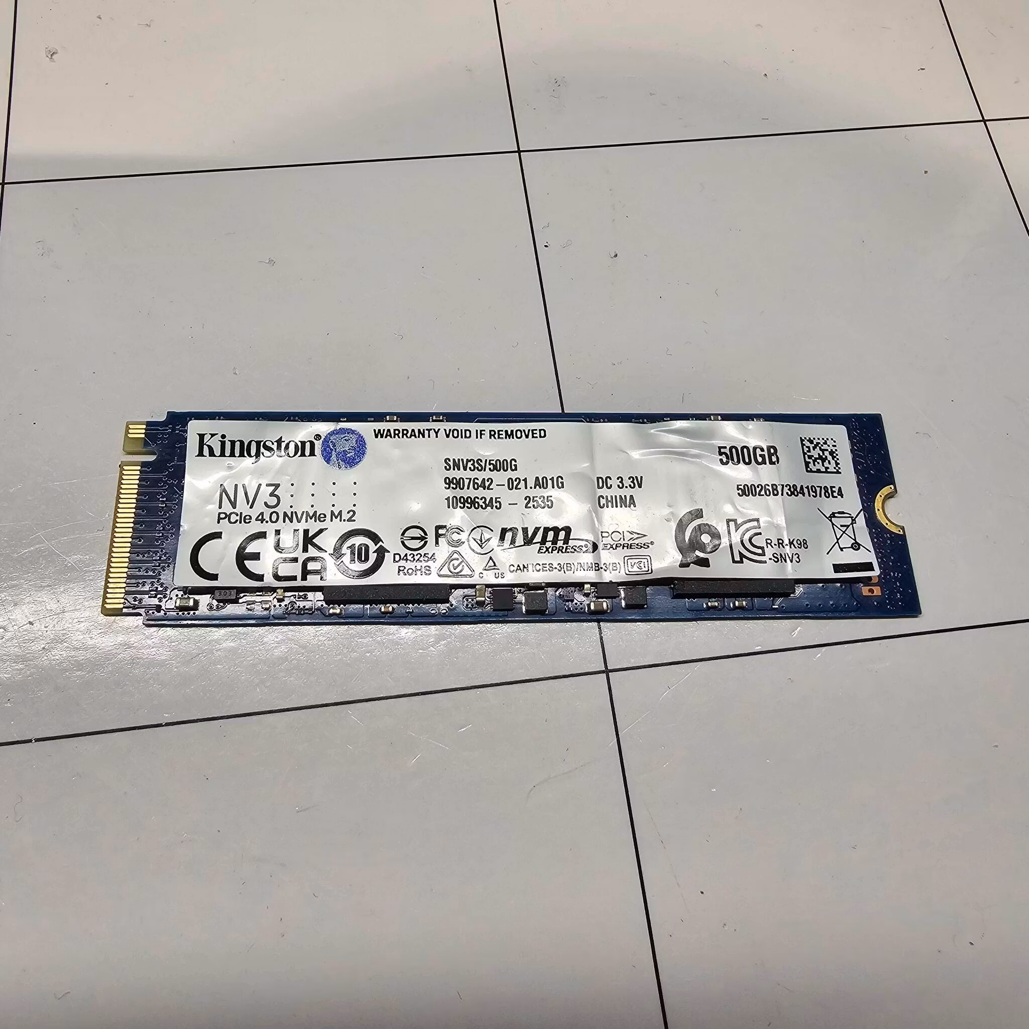 Kingston 500GB NVME SNV3S/500G