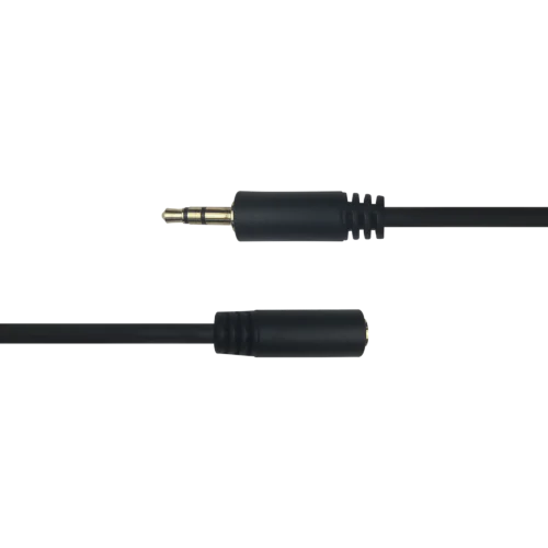 3,5mm stereo skjøtekabel, 3m, svart