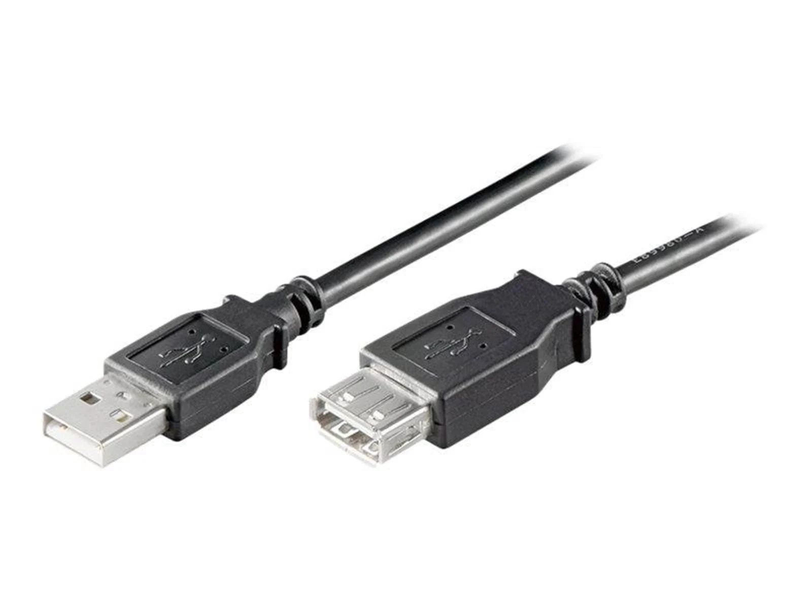 Pro USB 2.0 Hi-Speed extension cable, 5m, svart