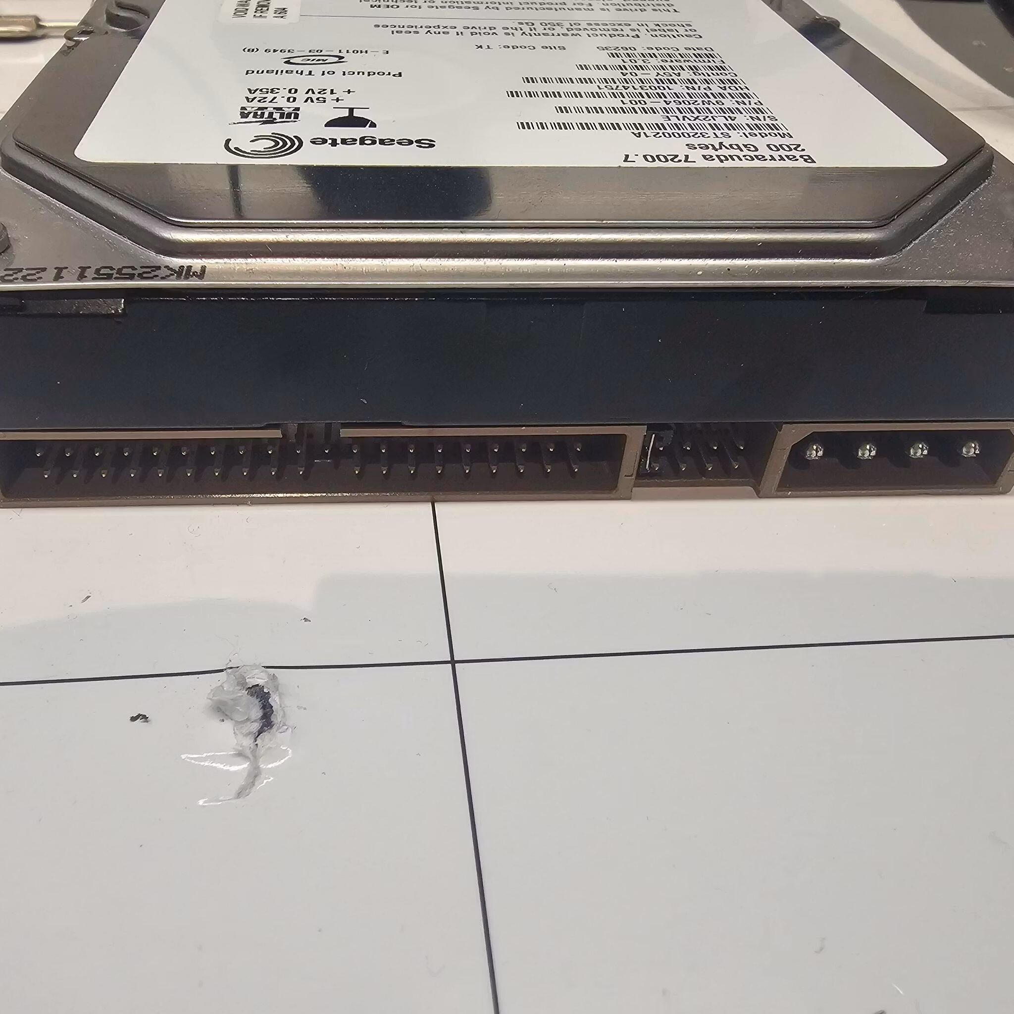 Defekt donordisk for reparasjoner - ST3200021A