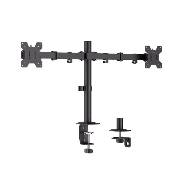 Skjermfeste for 2 skjermer, 17–32", 10 kg per arm, svart