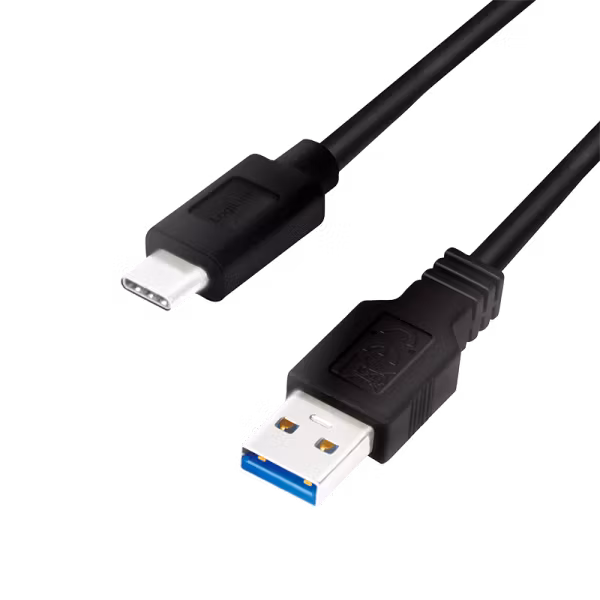 USB 3.2 Gen1 Type-C kabel, C/M til A/M – 5 Gbps, 60W, svart, 3m