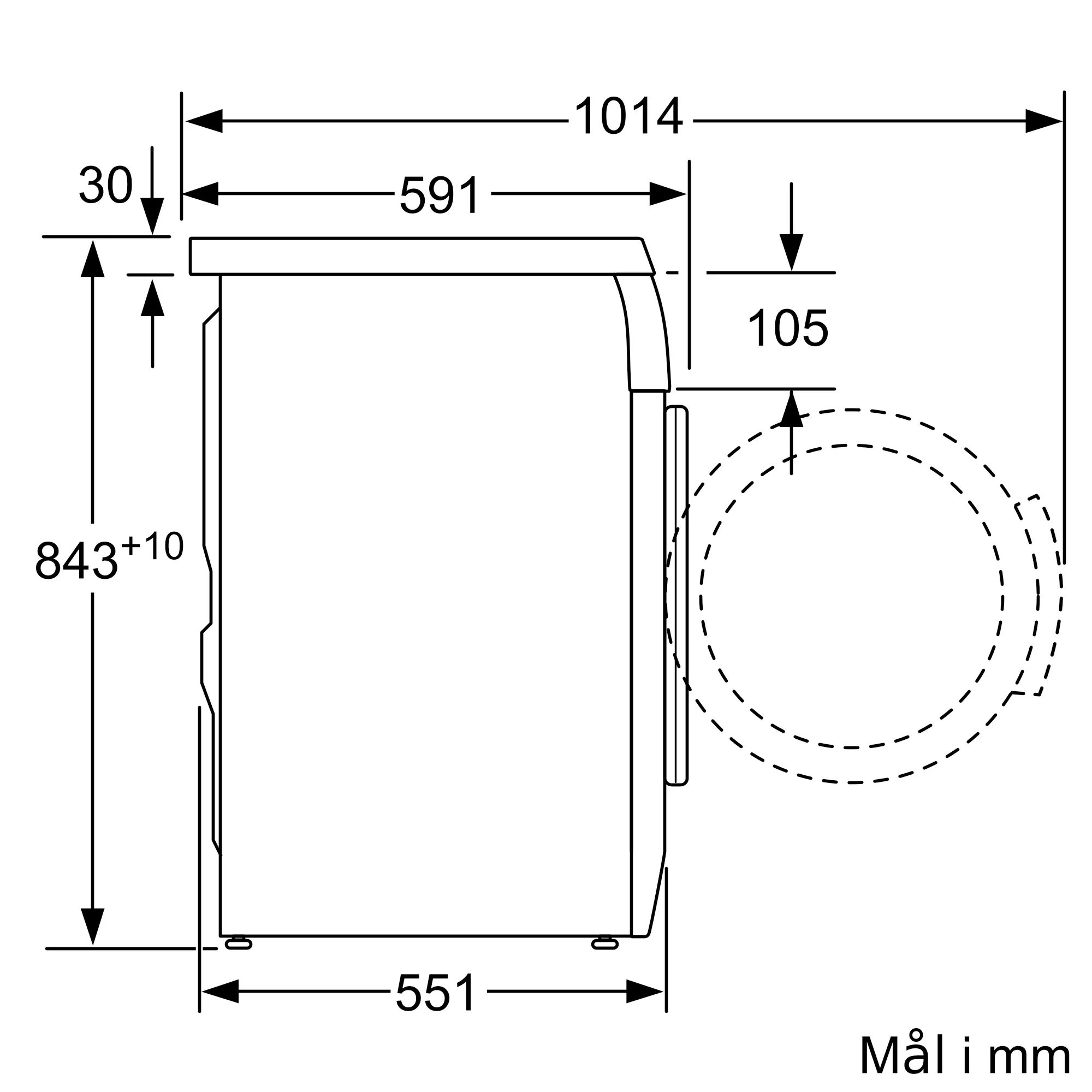 Bosch vaskemaskin 7kg