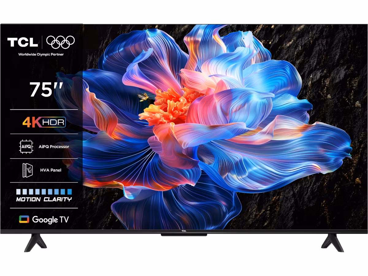 TCL 75" 4K Google TV 75V6C