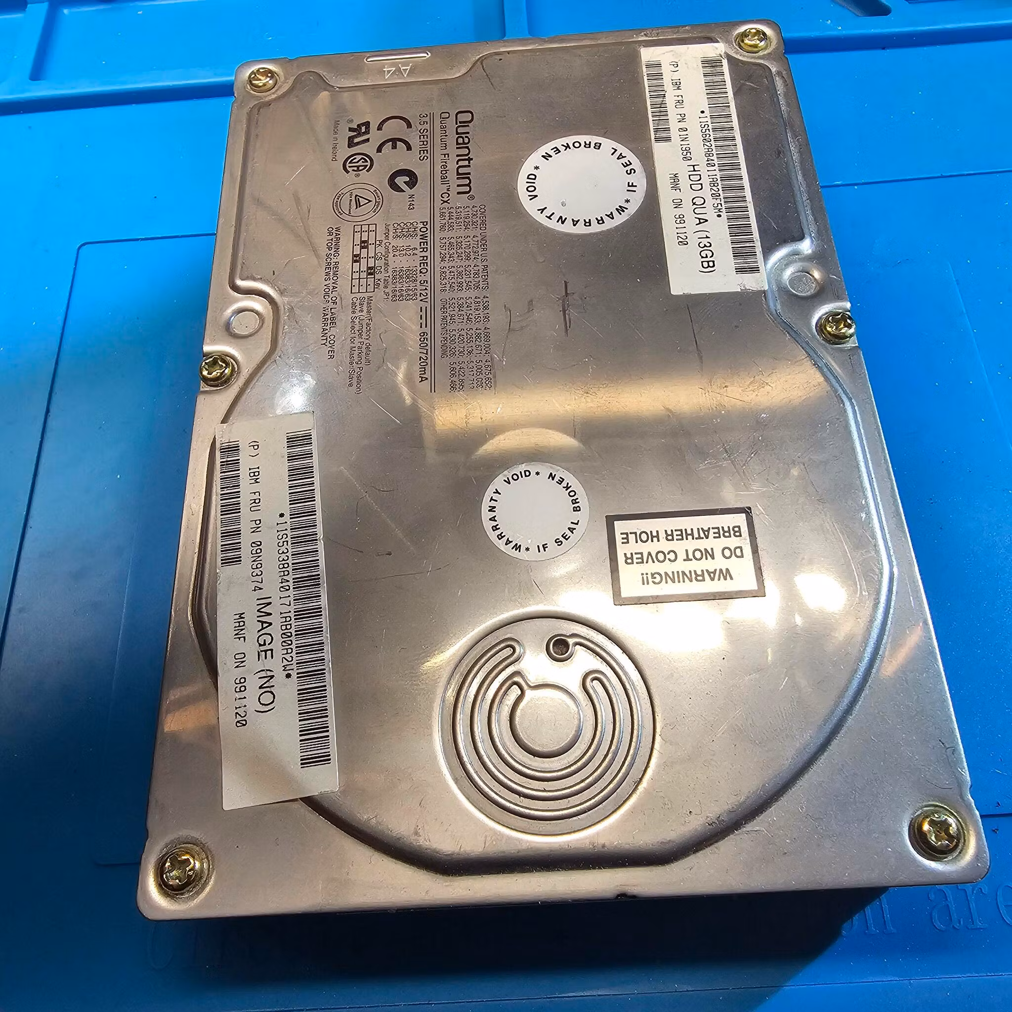 01N1950 IBM 13GB 7200RPM ATA/IDE 3.5" Internal Hard Drive for Aptiva
