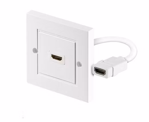 HDMI veggkontakt, hvit