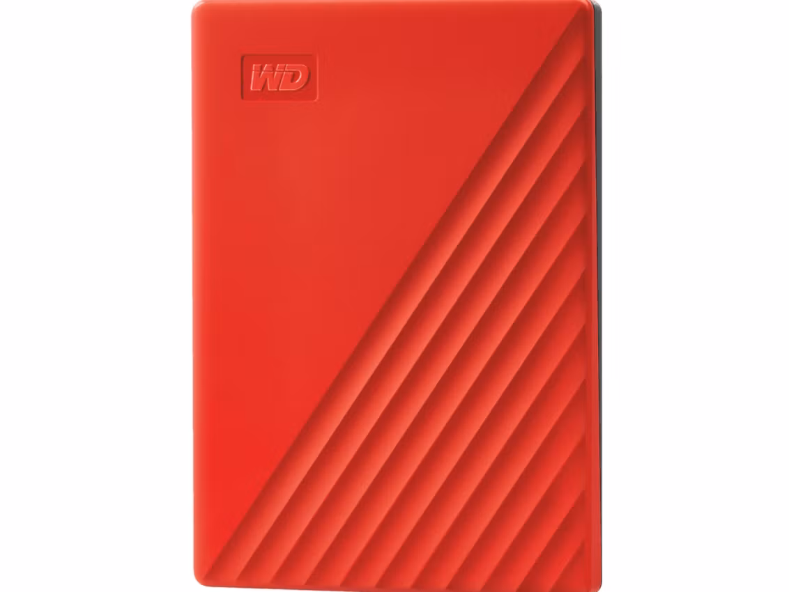 WD My Passport Ekstern HDD 2TB (rød)