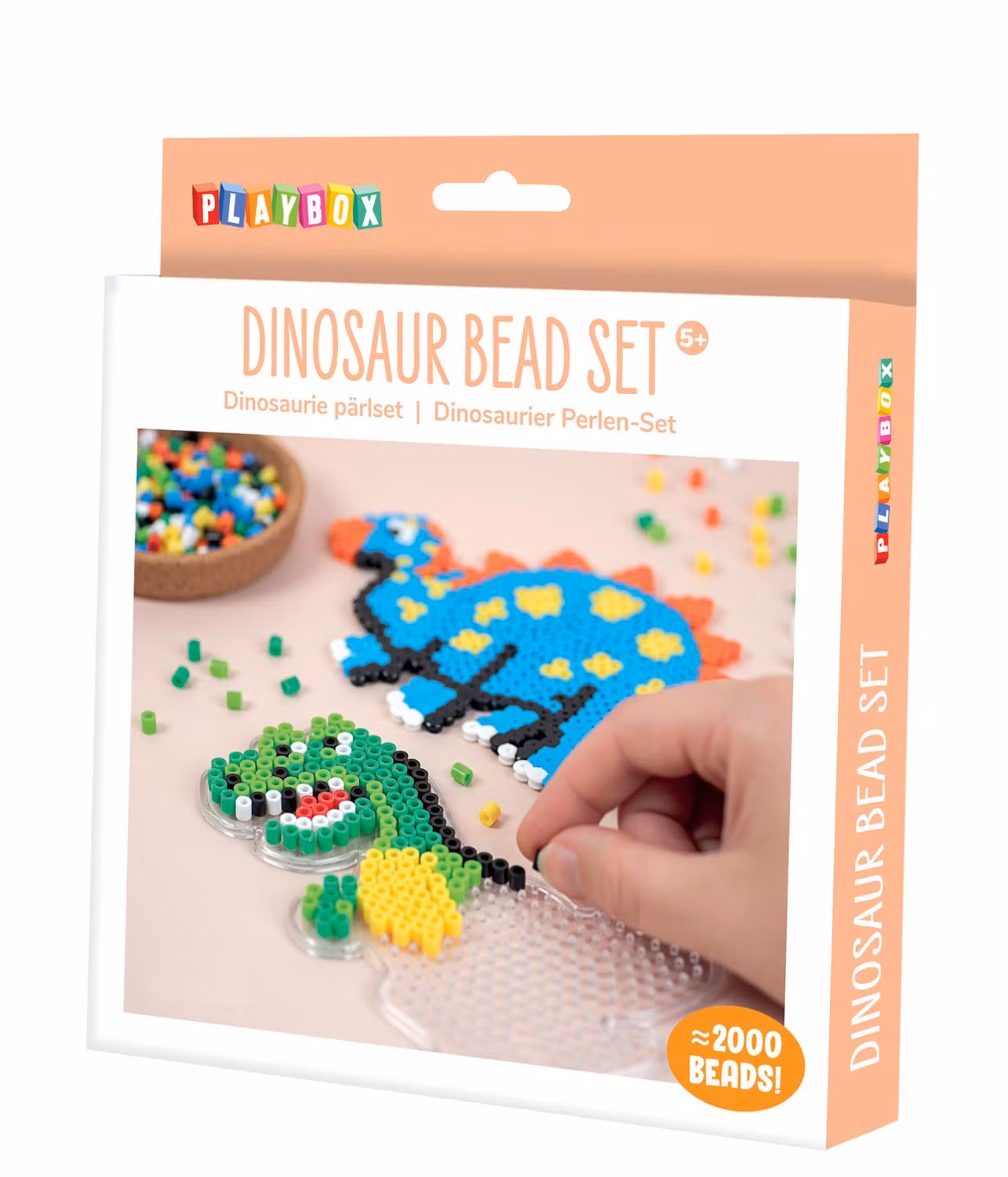Hobbysett PLAYBOX dinosaurer - komplett perlesett