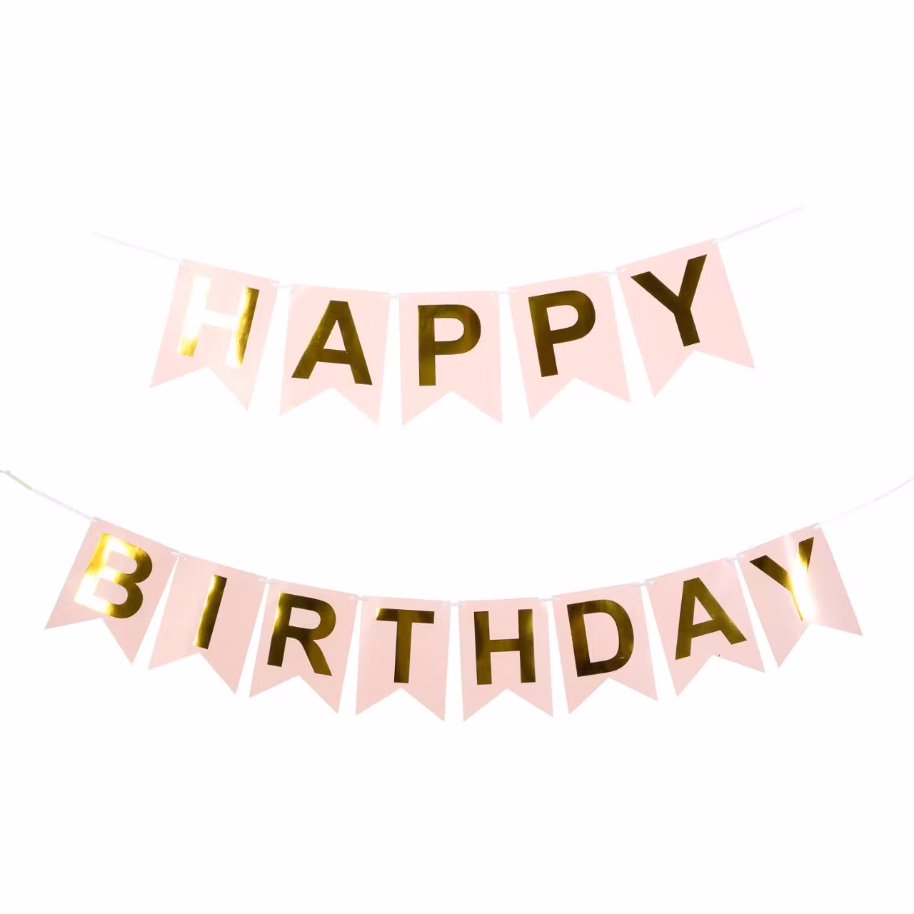 Banner - Happy birthday (rosa)