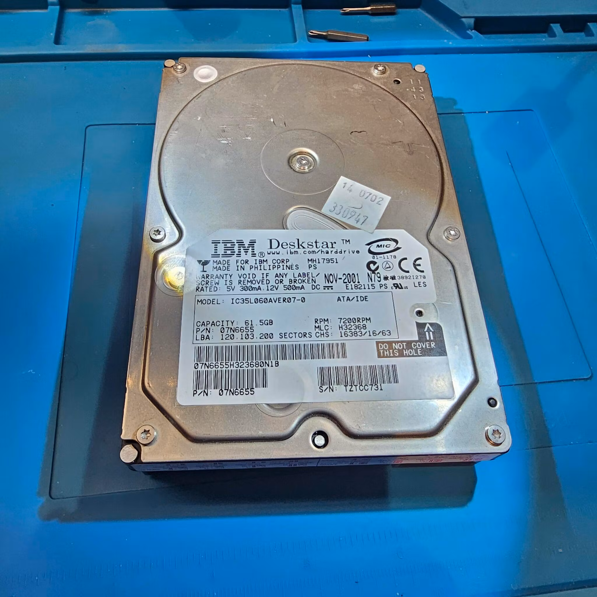 Defekt donordisk for reparasjoner - IBM IC35L060AVER07-0