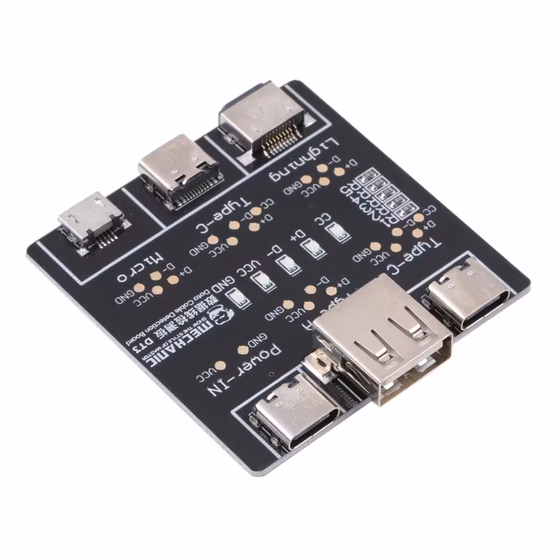 Mechanic DT3 USB Data Cable On-Off Detection Test Board for Lightning/Micro/Type-C Port Cable Data Cable Transfer Testing