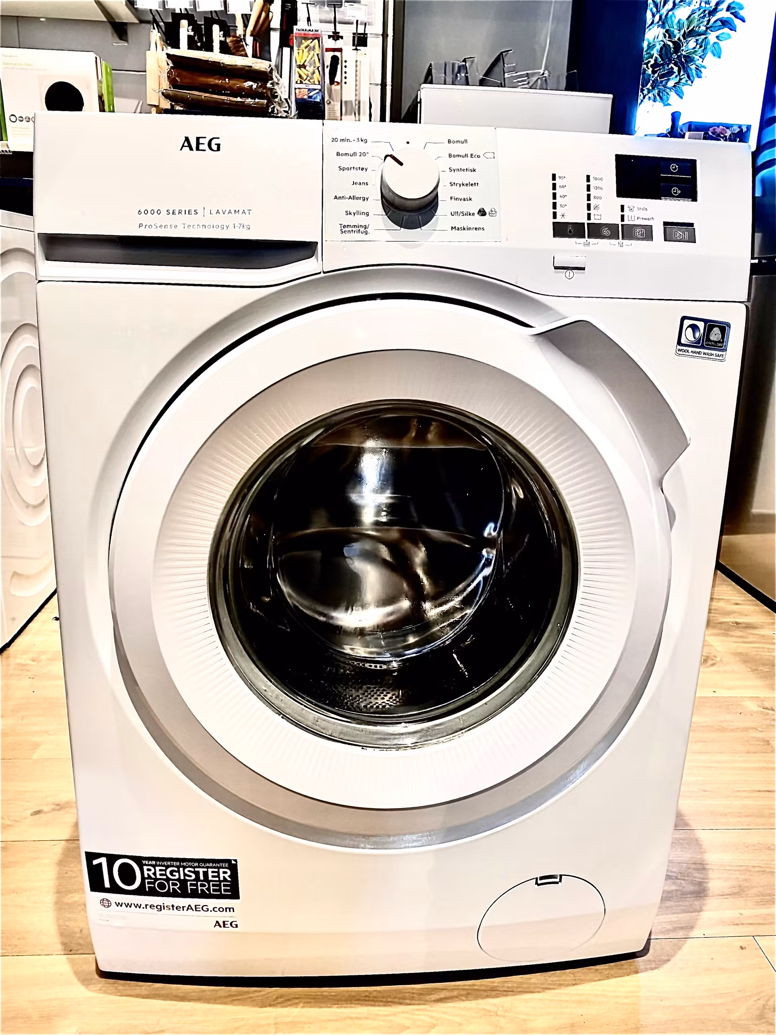 AEG Vaskemaskin 7kg L6FSP764K