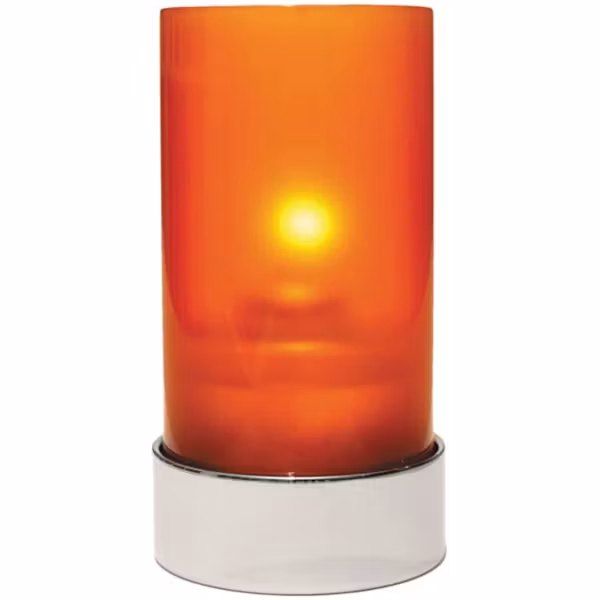 Lampeglass frostet til Metro oljelampebase Ø75 H150mm Oransje