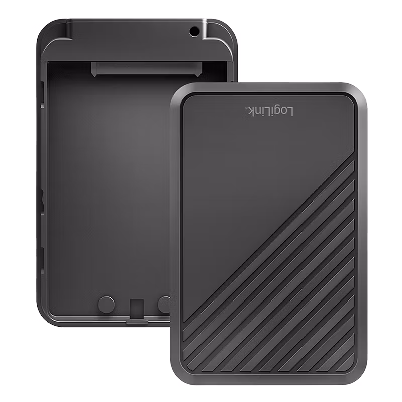 Hard drive enclosure, 2.5" (6.35 cm) SATA HDD/SSD, USB 3.2 Gen 1, black