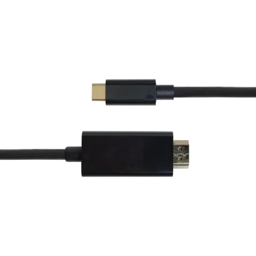 USB-C- til HDMI-kabel, 4K UHD, gullbelagt, 1 m, svart