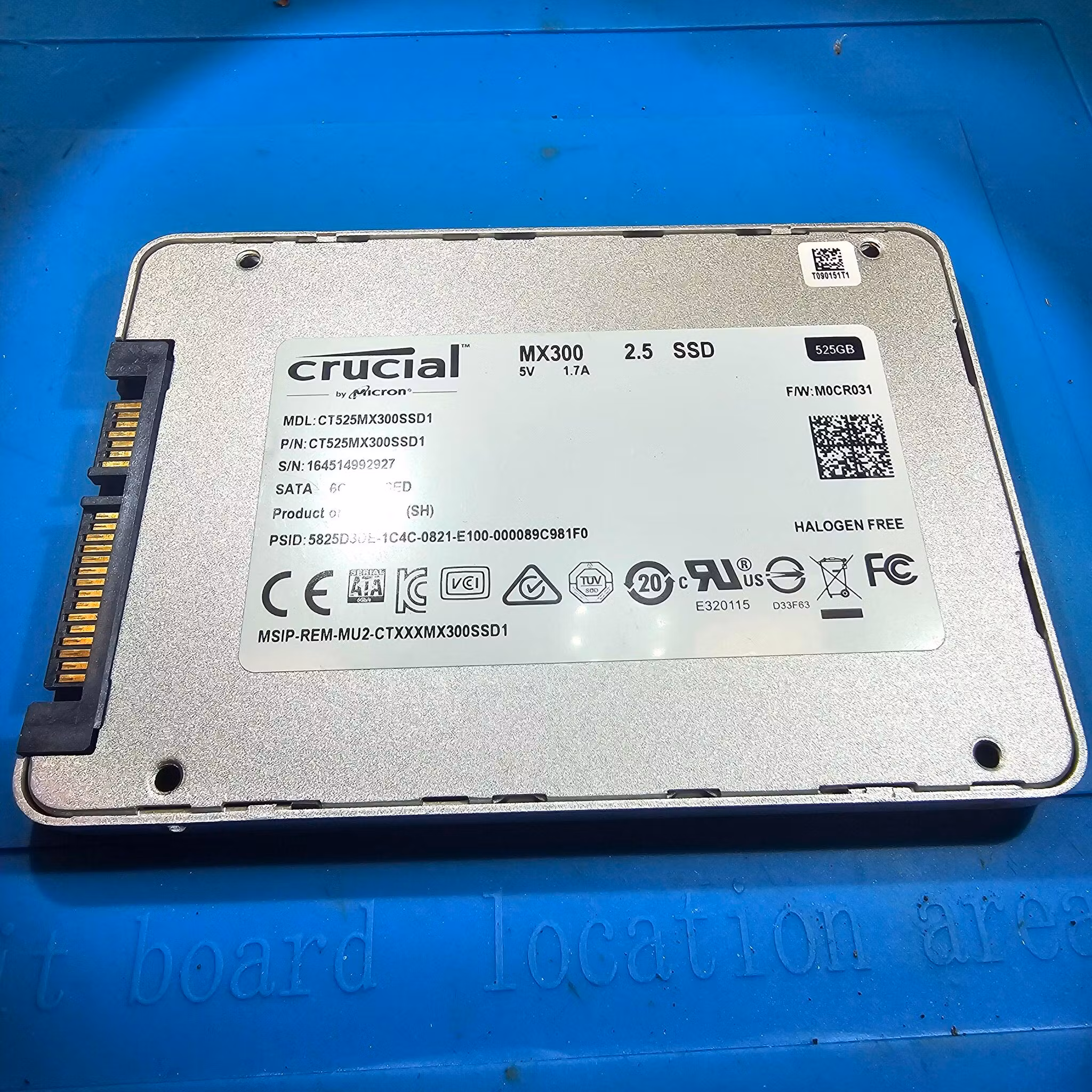 CRUCIAL 525GB MX300 2,5" SATA SSD