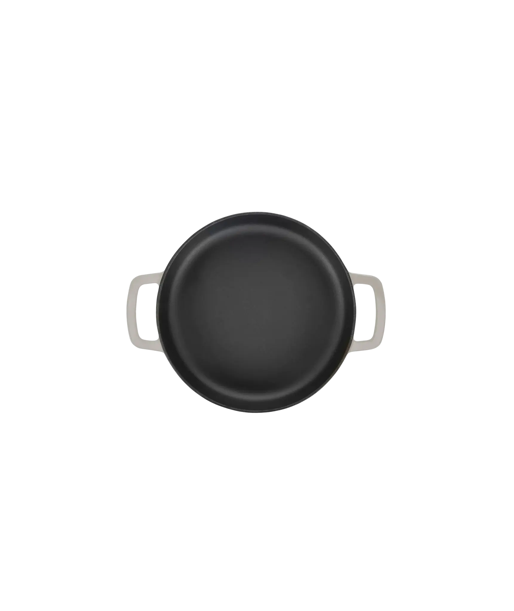 Støpejernspanne med doble håndtak Ø 24 cm (sand)