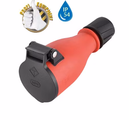 Schuko kontakt hun, IP54 vanntett