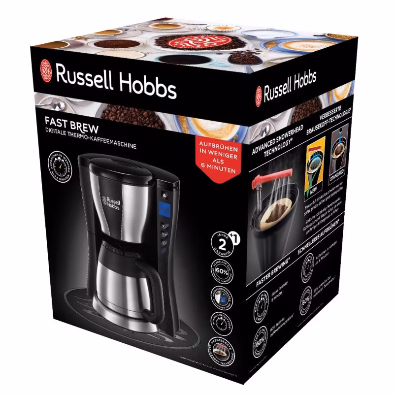 Kaffetrakter Russell Hobbs Adventure stål, 1,25