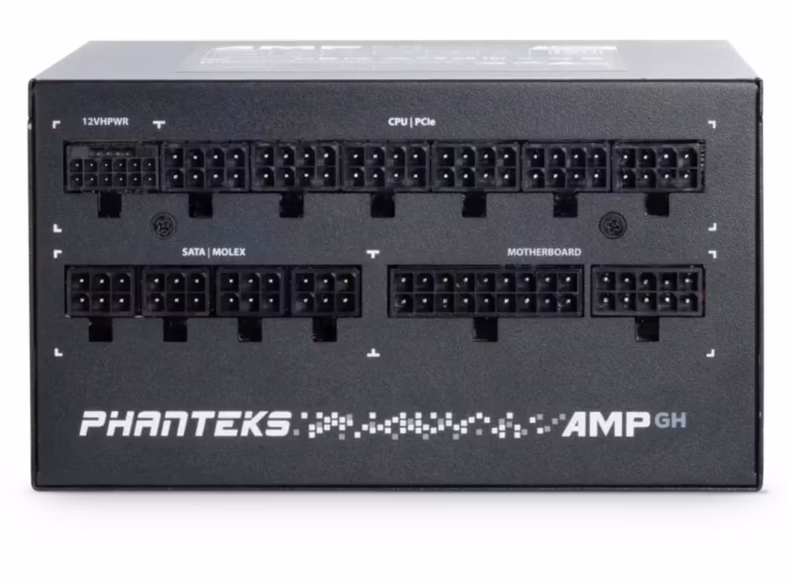 Phanteks AMP GH 850W Gold PSU (sort) ATX 3.1, 80 Plus Gold, helmodulær